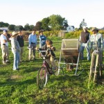 human-powered compost sifter
