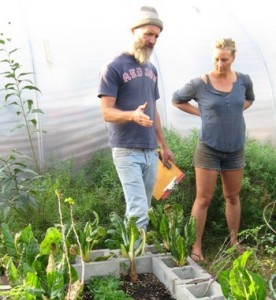Rich Pedersen of City Farm and Katie Miller of Scratch Farm
